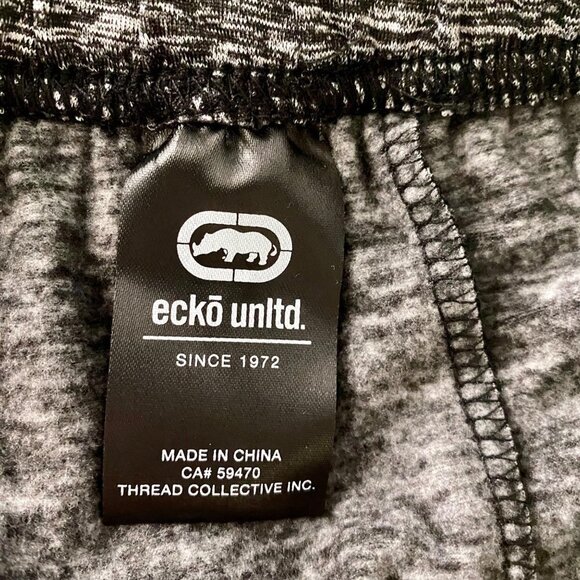 ECKO Unltd. Gray Fleece Relaxed Fit Shorts Men's Size Medium New - Picture 5 of 7